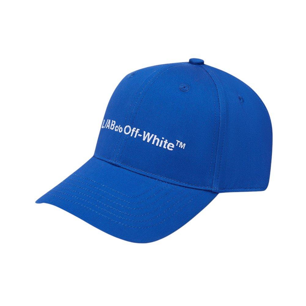 L/AB c/o Off-White Horizontal Embroidered Curved Brim Twill Hat - Royal - ROYAL